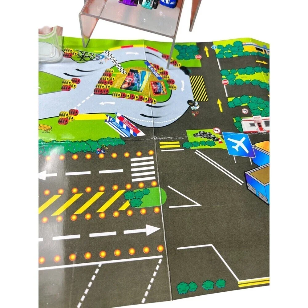 Lot of 10 Vehicular City Cars Educational Interactive Playset with Paper Craft